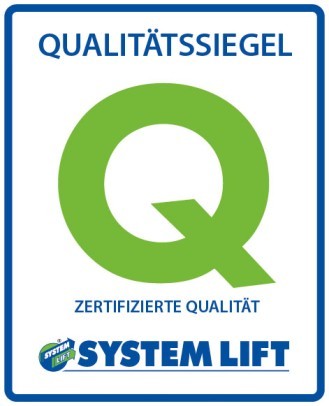 Das SYSTEM LIFT Qualitätssiegel für geprüfte Partnerbetriebe